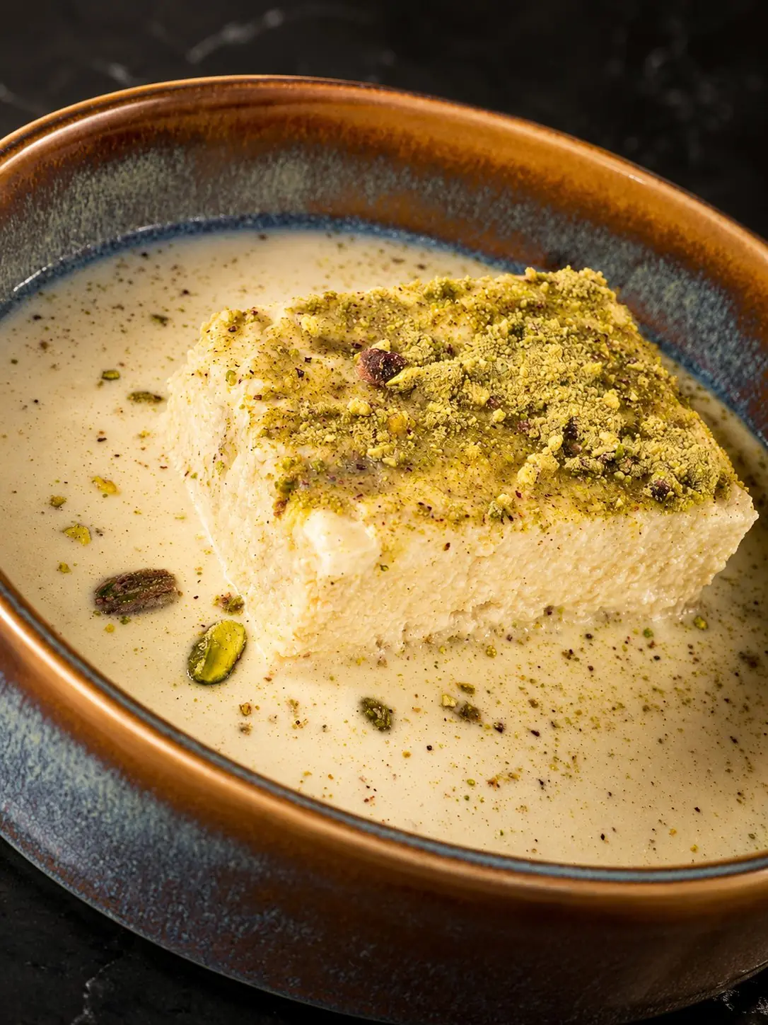 Pistachio three milk cake