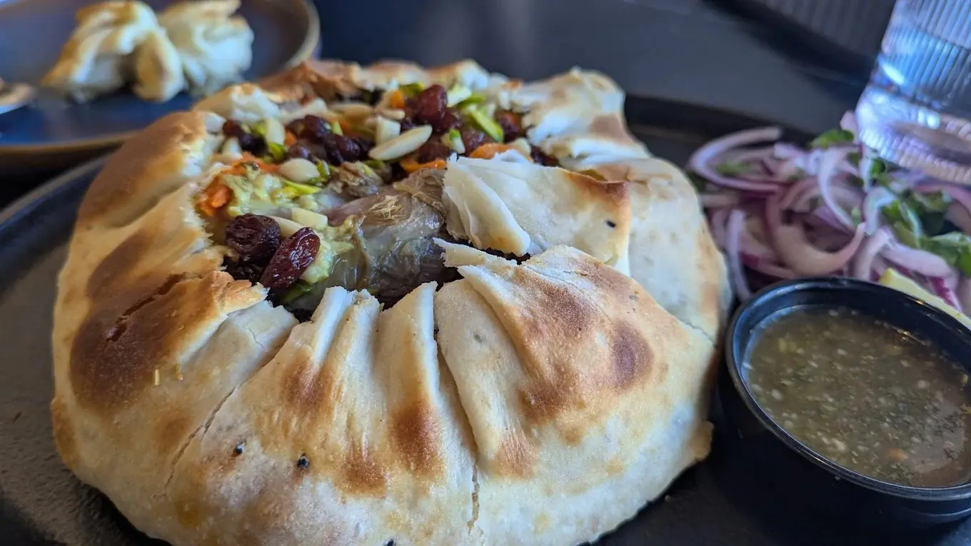 Royal Qabli Palaw wrapped in bread
