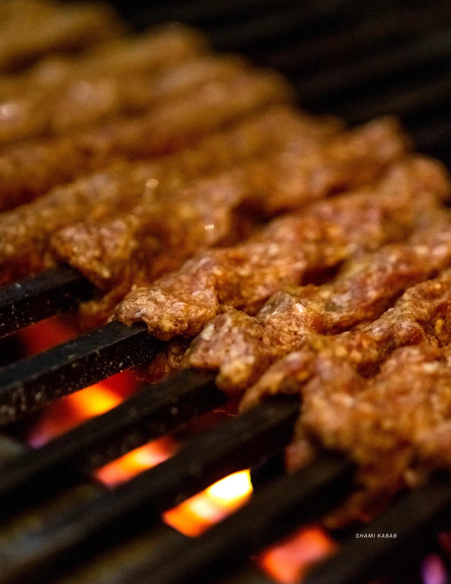 Shami kabab on the grill
